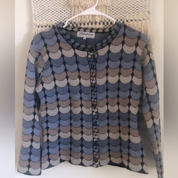 IntiWara Pima Cotton Cardigan Made in Bolivia Oruro Carnival Small - Picture 2 of 7